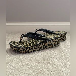 Kate Spade Leopard Print Platform Sandals
